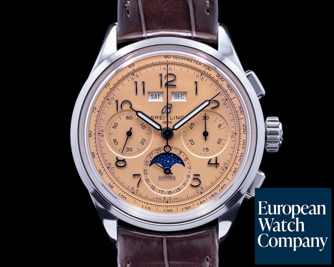 Image of Breitling Premier B25 Datora Salmon Dial 