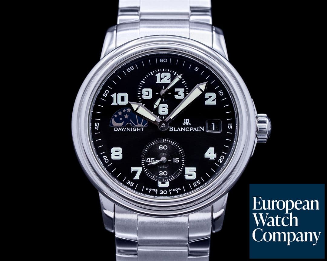 Image of Blancpain Timezone Black Military Dial SS / SS