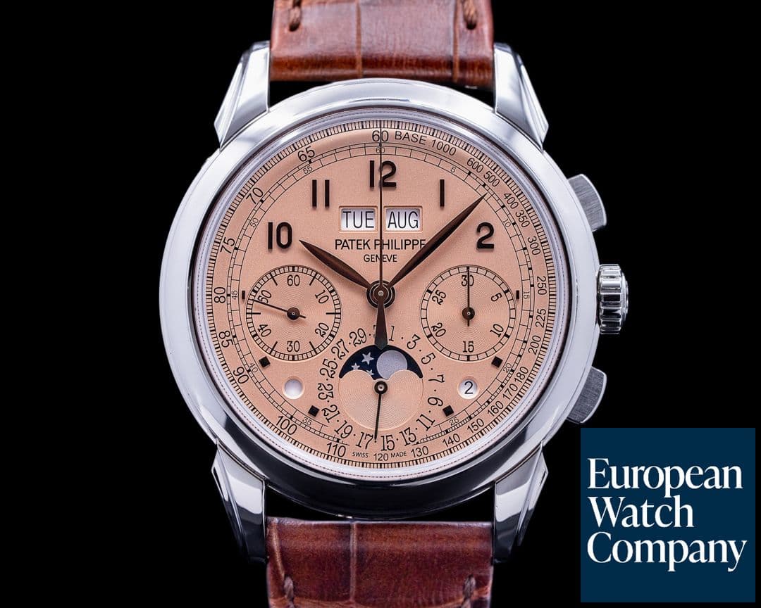 Image of Patek Philippe 5270P Perpetual Calendar Chronograph Platinum Salmon Dial 