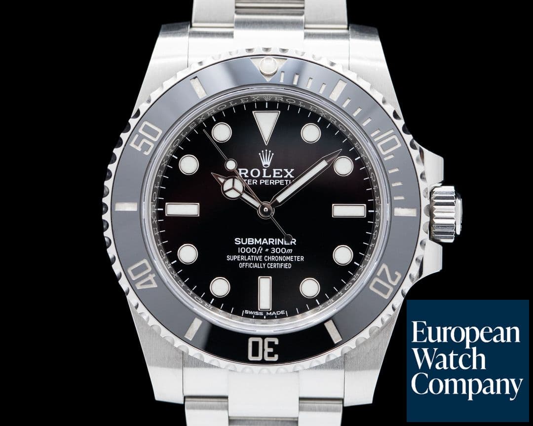 Image of Rolex Submariner 114060 No Date Ceramic Bezel SS 