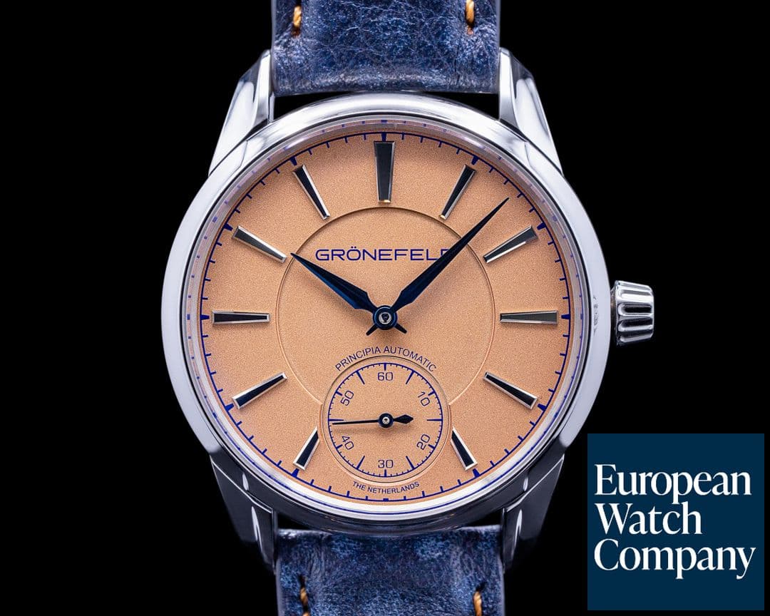 Image of Gronefeld 1941 Principia Automatic Steel Salmon Dial 2020