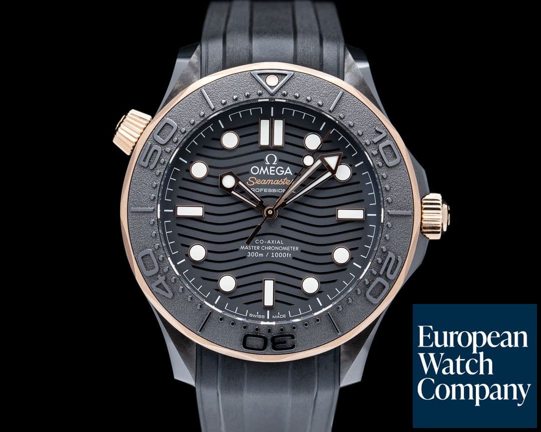 Image of Omega Seamaster Diver 300M Black SS / 18k Sedna Gold 2022
