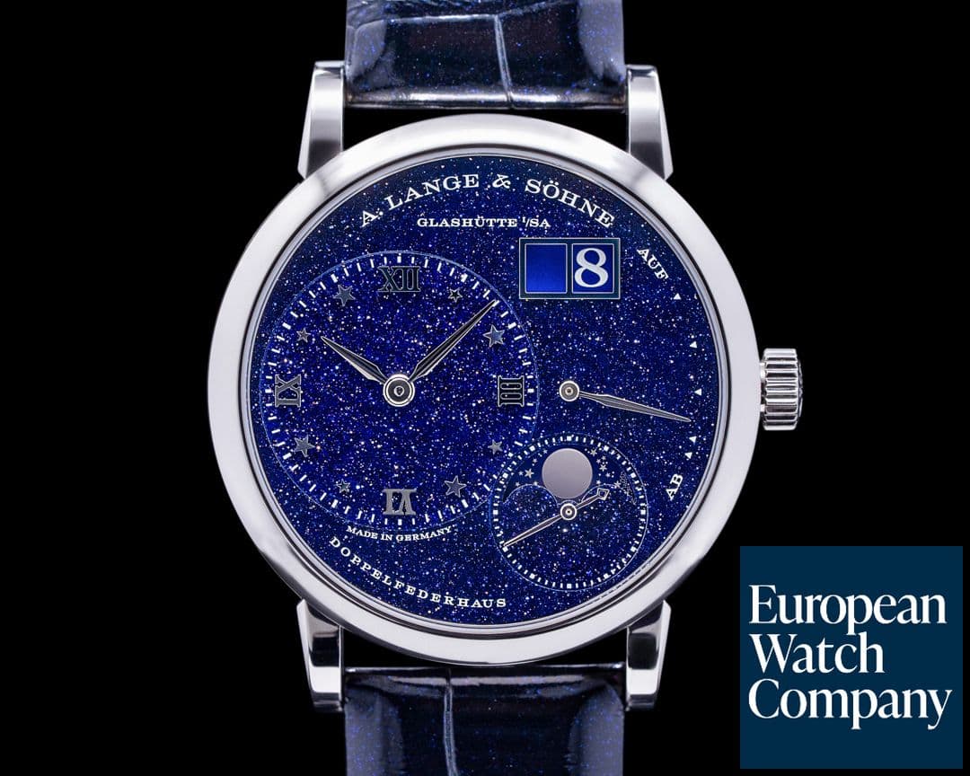 Image of A. Lange and Sohne Little Lange 1 182.086 Moon Aventurine Dial 18K WG 