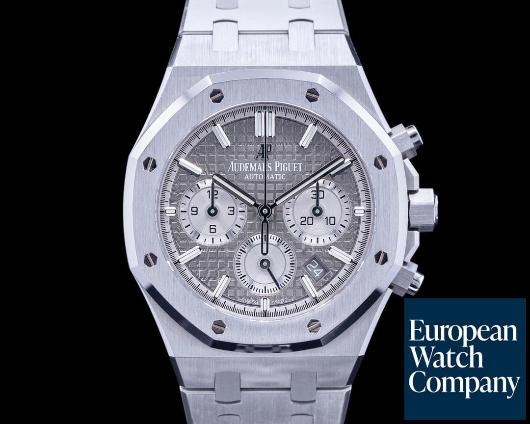 Image of Audemars Piguet Royal Oak Chronograph Ruthenium Dial SS 38MM 