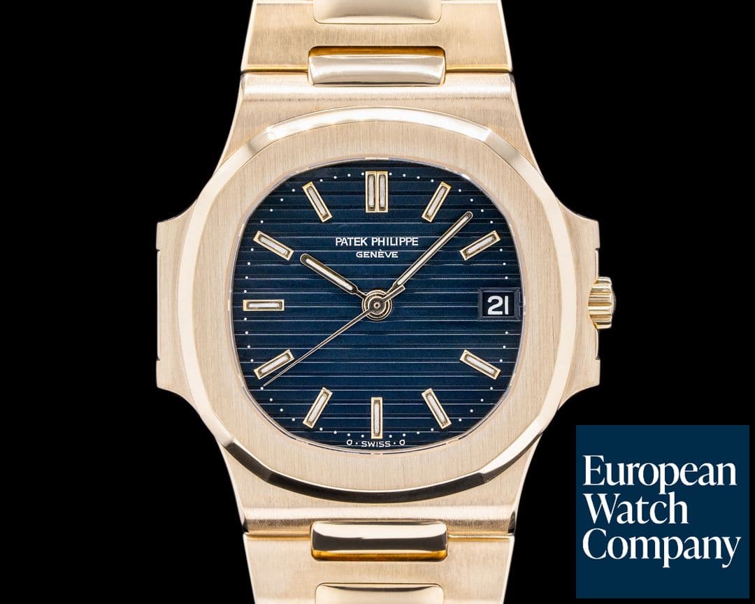 Image of Patek Philippe Nautilus Automatic Blue Dial 18K YG NICE