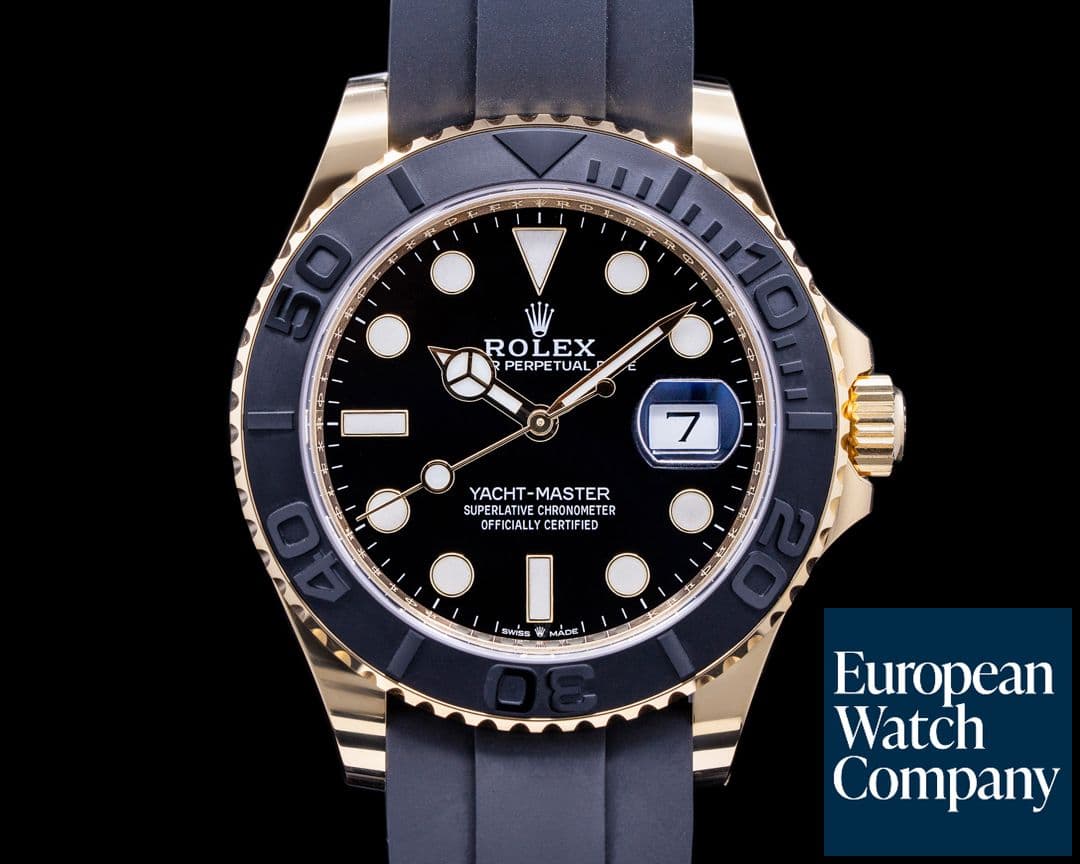 Image of Rolex Yacht Master 18K Yellow Gold / Rubber 42MM 2022