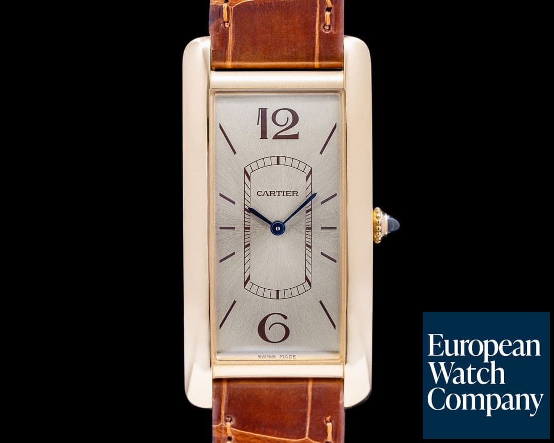 Image of Cartier Tank Cintree WGTA0026 Yellow Gold / Champagne Dial  