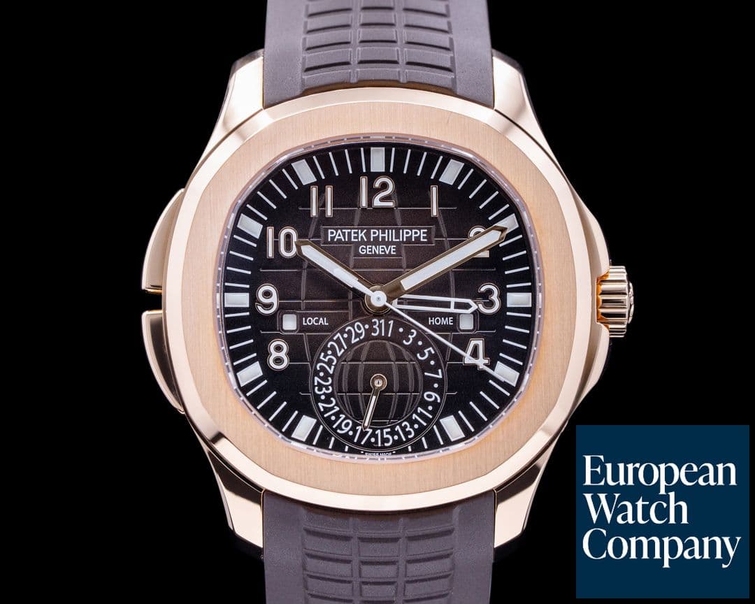 Image of Patek Philippe Aquanaut 5164R Travel Time Rose Gold / Rubber 2021