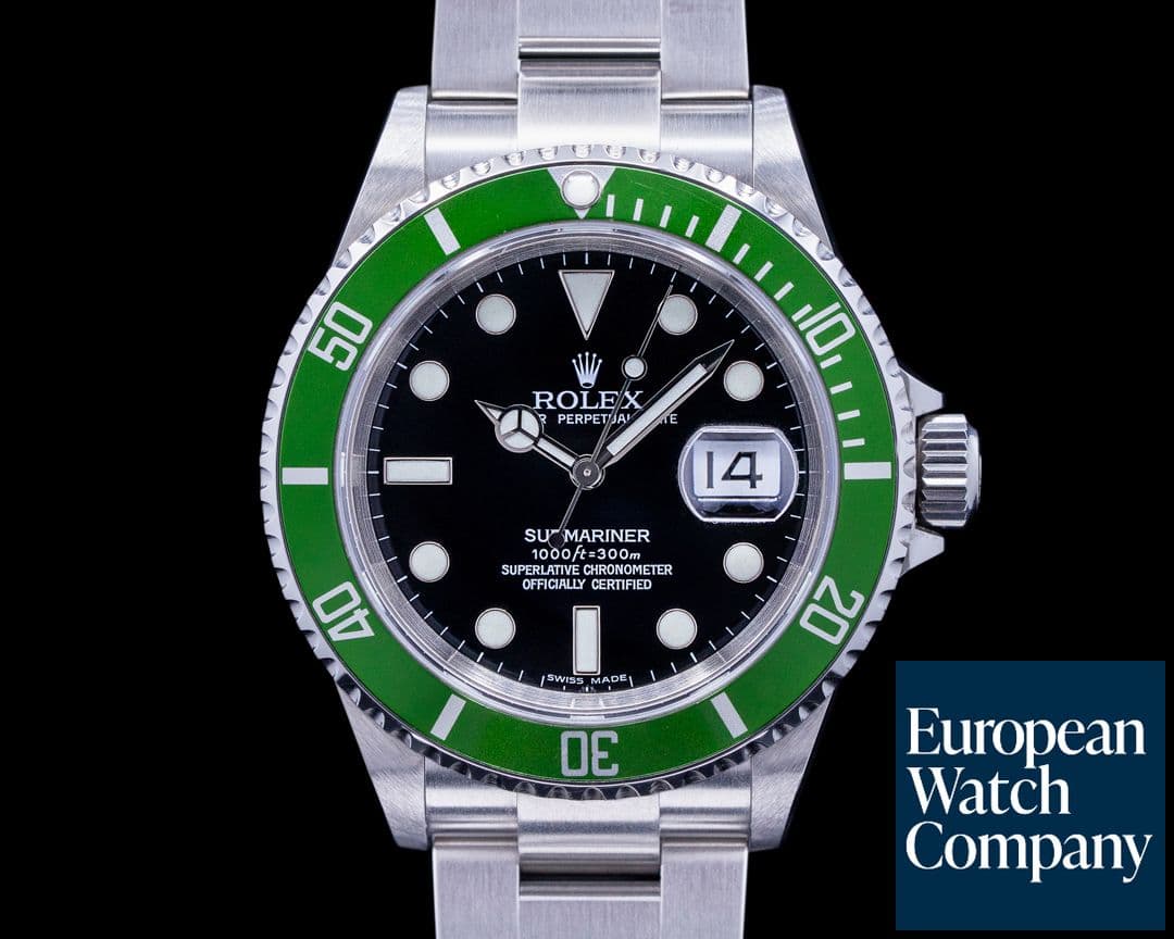 Image of Rolex Submariner 50th Anniversary SS Green Bezel 