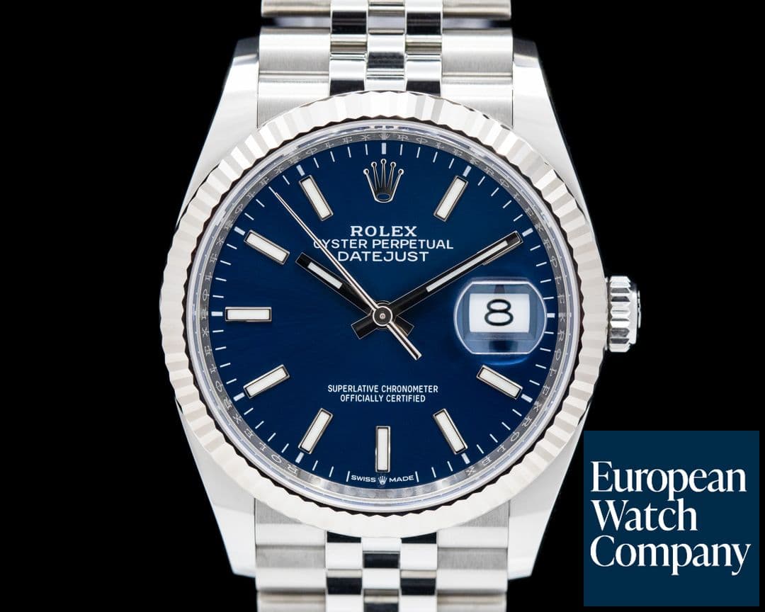 Image of Rolex Datejust Blue Stick Dial / Jubilee Bracelet 2022