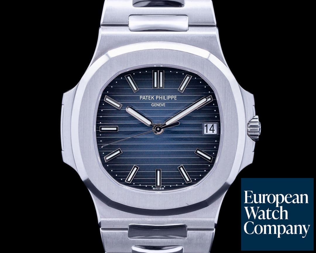 Image of Patek Philippe Jumbo Nautilus 5711 Blue Dial SS FULL SET 