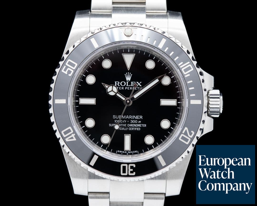 Image of Rolex Submariner 114060 No Date Ceramic Bezel SS 