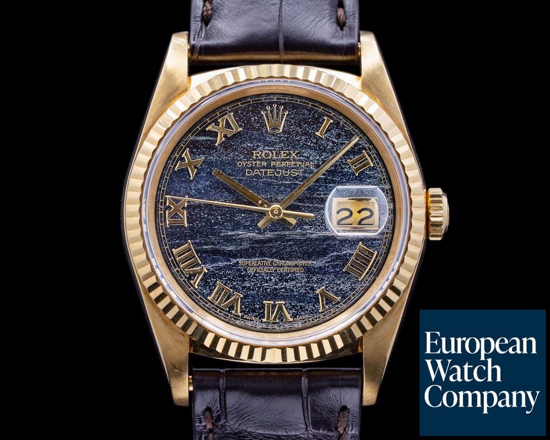 Image of Rolex Datejust 16238 18k YG Ferrite Dial RARE