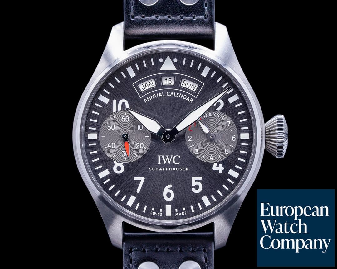 Image of IWC Big Pilot Annual Calendar Spitfire SS / Grey Dial