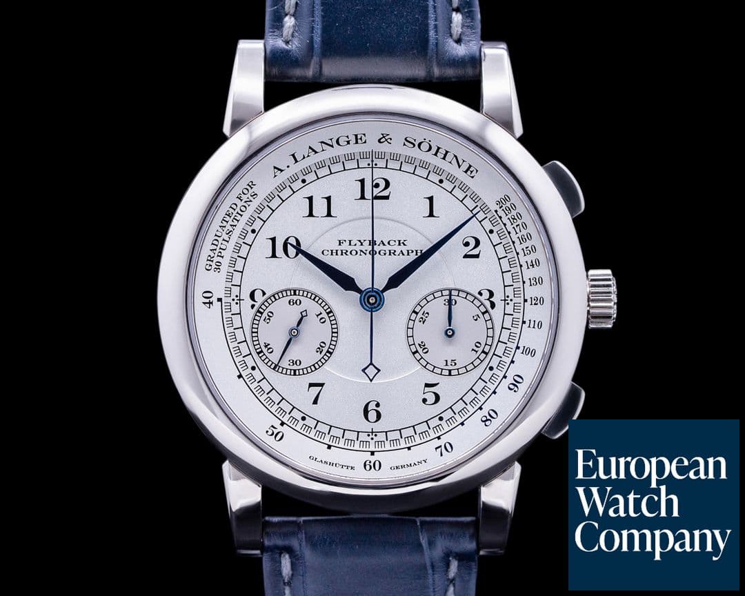 Image of A. Lange and Sohne 1815 Flyback Chronograph 401.026 Silver Dial 18K White Gold FIRST SERIES