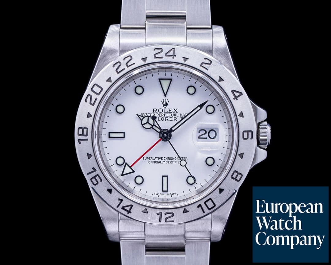 Image of Rolex Explorer II 16570 White Dial FULL SET