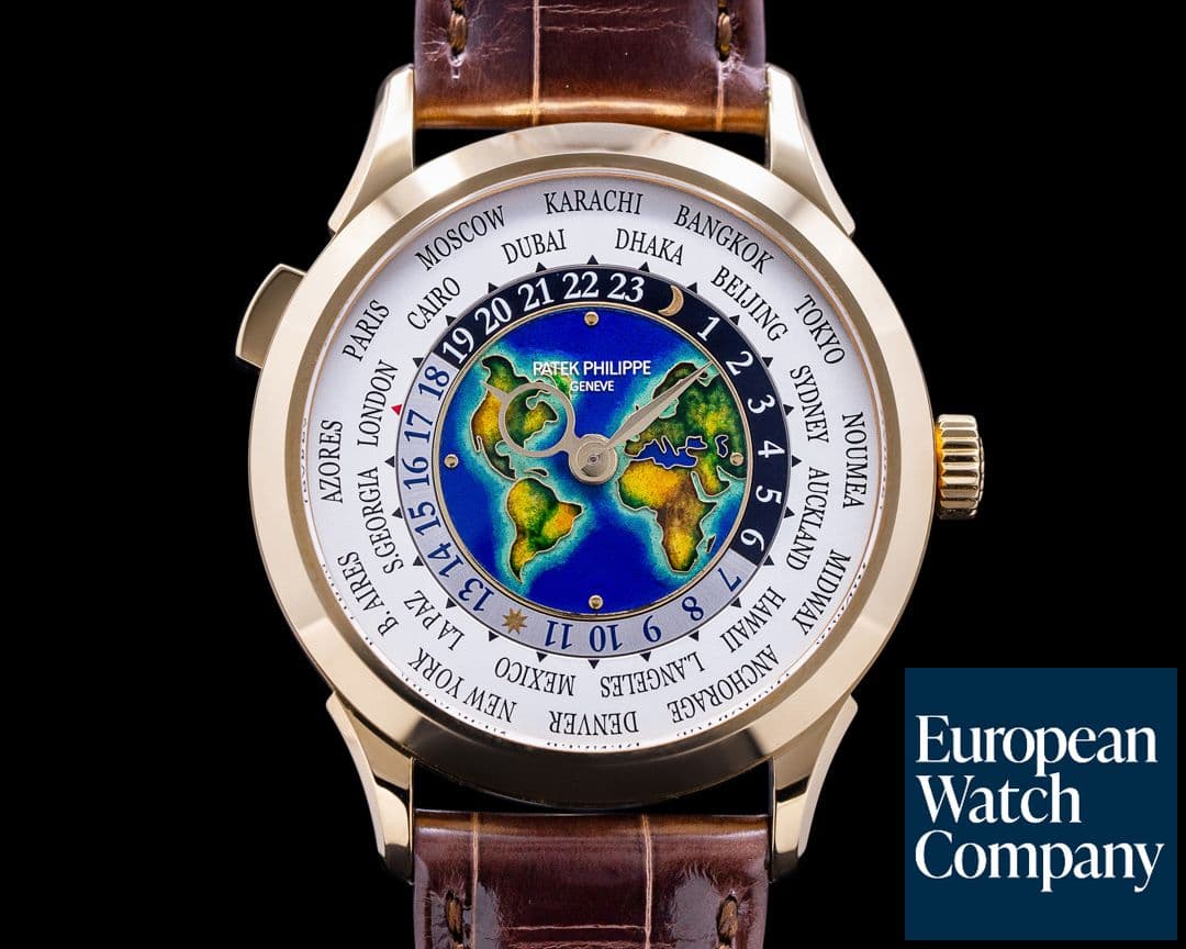 Image of Patek Philippe World Time 5231J Enamel Dial 18K Yellow Gold UNWORN