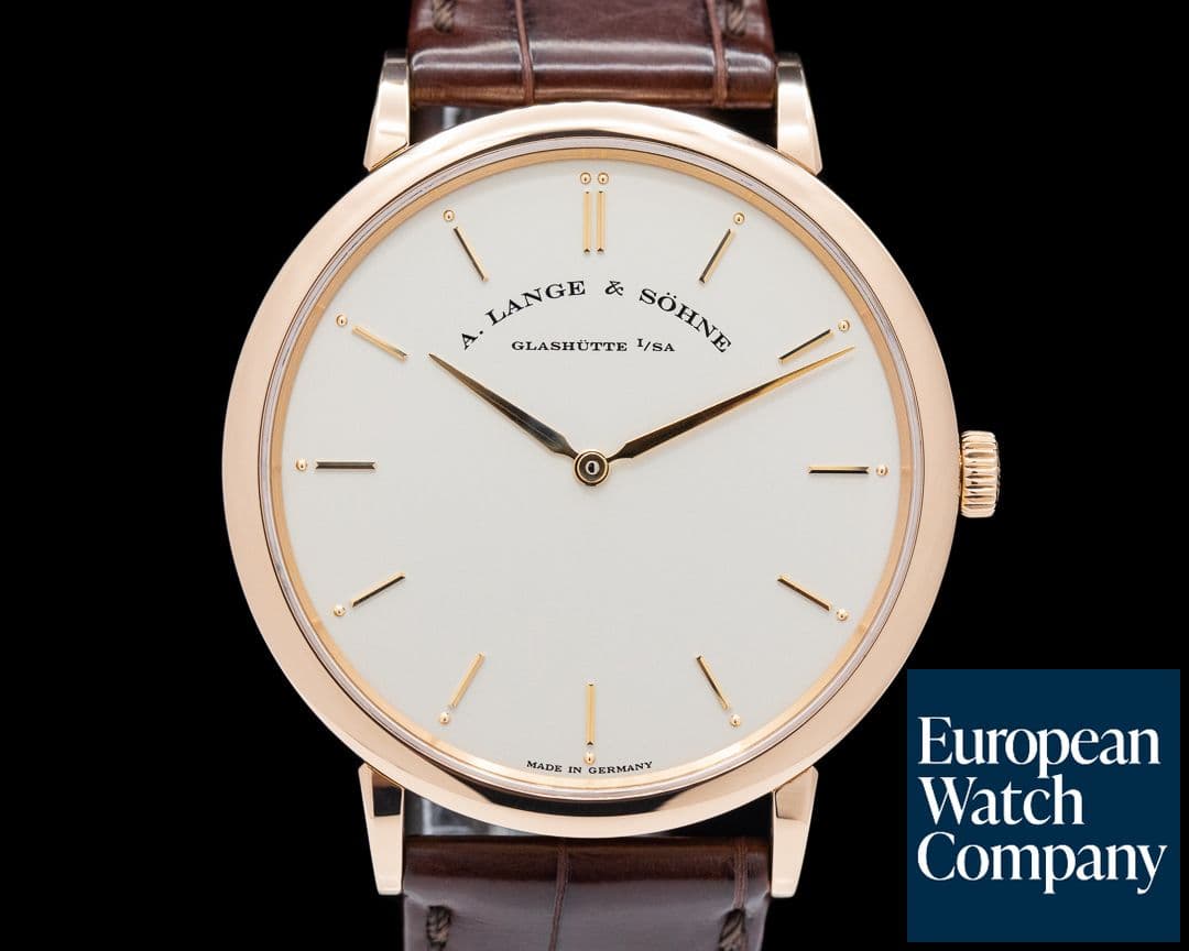 Image of A. Lange and Sohne Saxonia Thin Manual Wind 18K Rose Gold 40mm