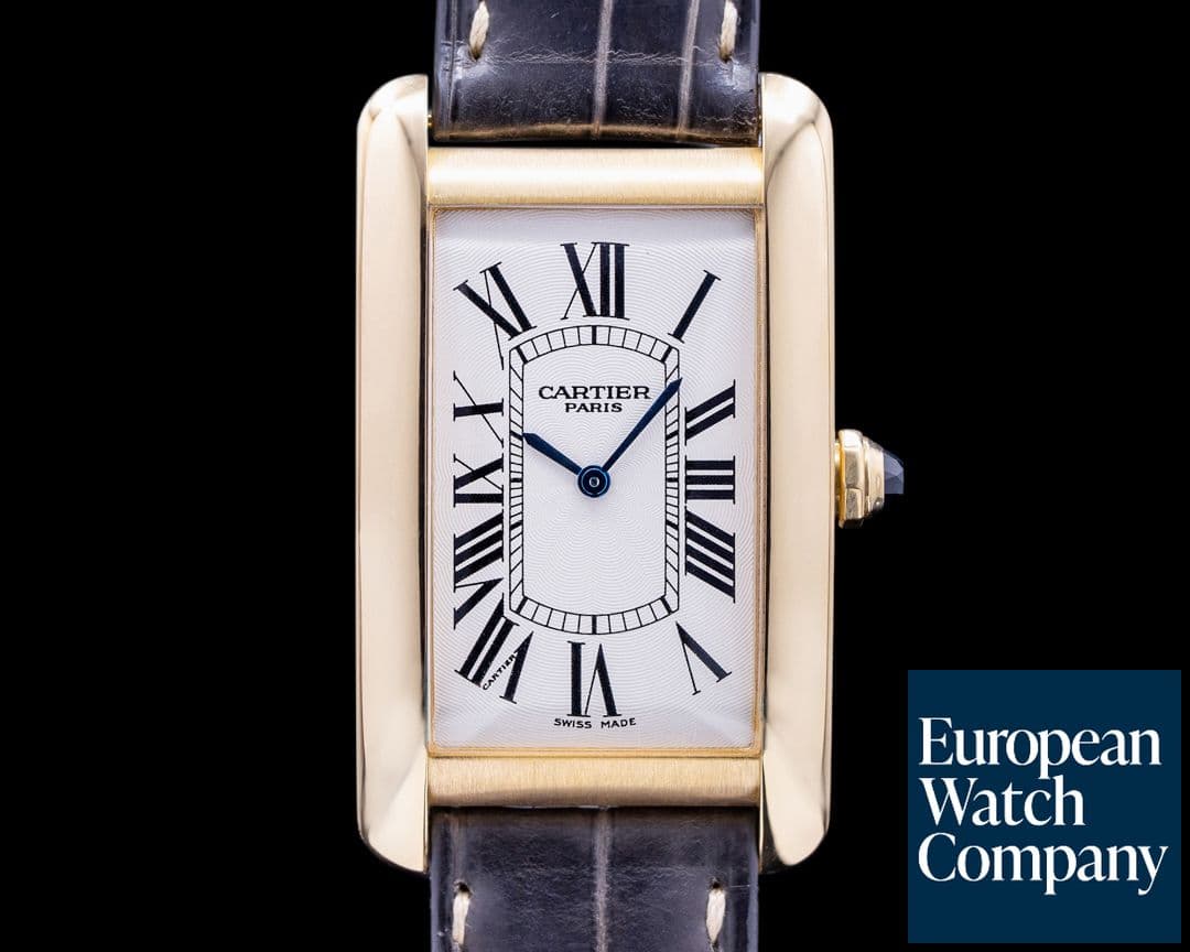 Image of Cartier Tank Americaine 1735 Collection Privee 18K Yellow Gold