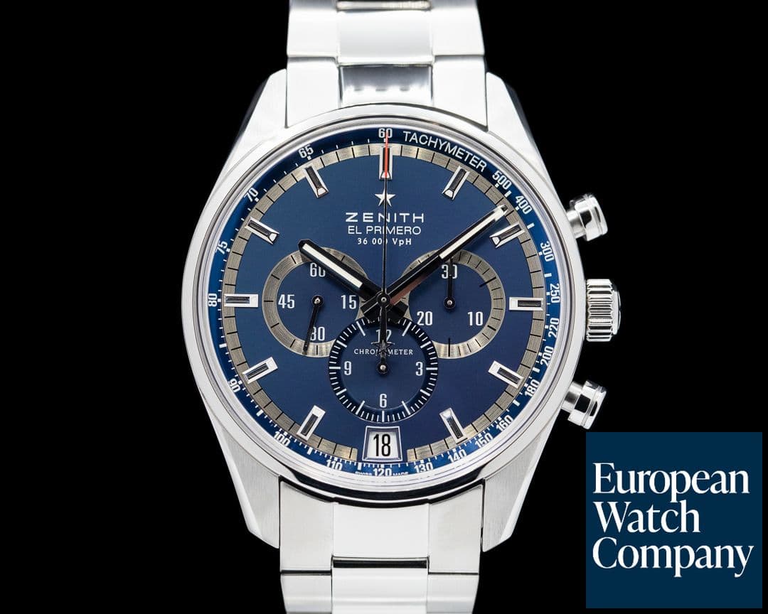 Image of Zenith El Primero Chronograph Blue Dial