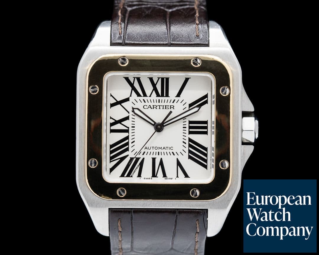 Image of Cartier Santos 100 SS / 18K Yellow Gold