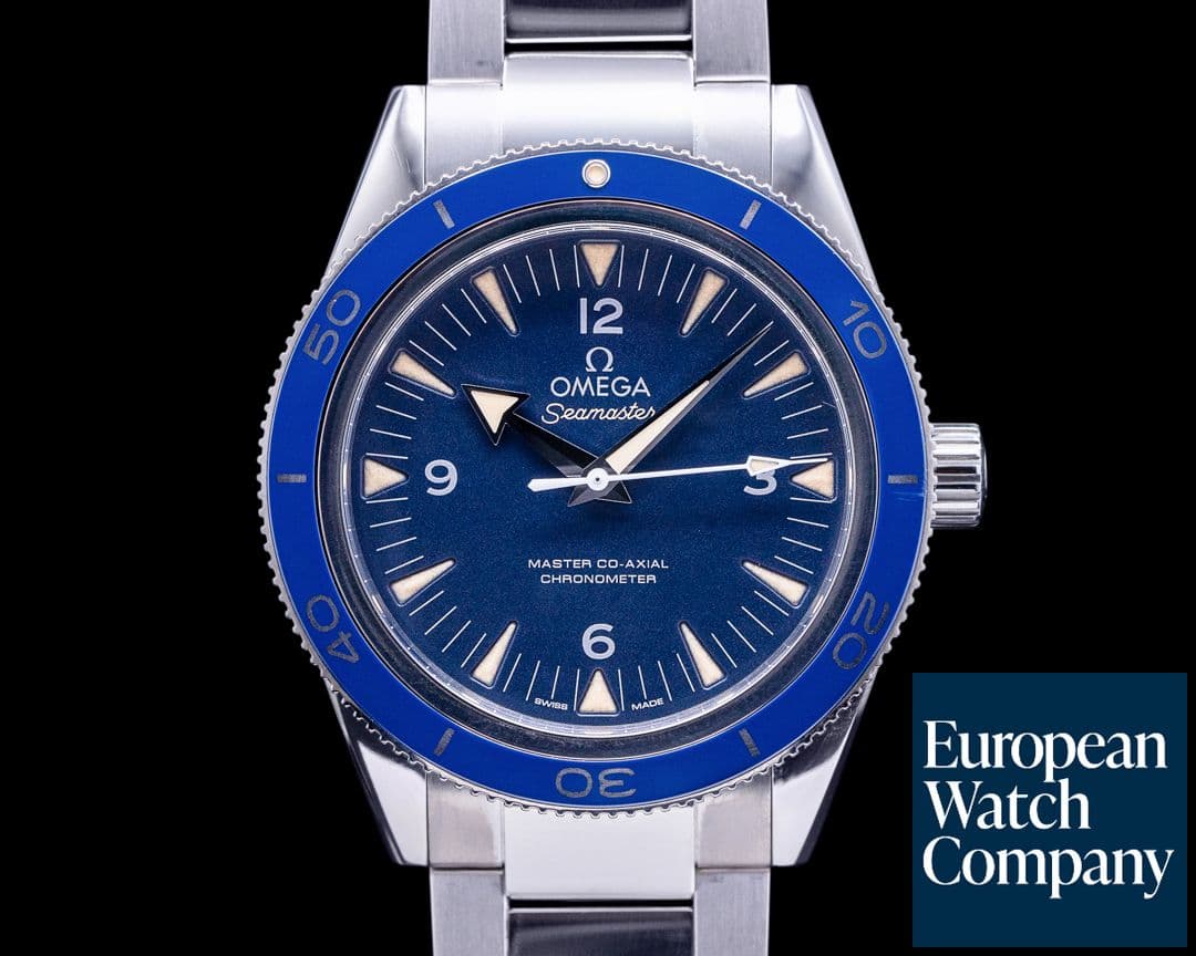 Image of Omega Omega SeaMaster 300M Blue Dial Blue Bezel Co-Axial Titanium 41MM