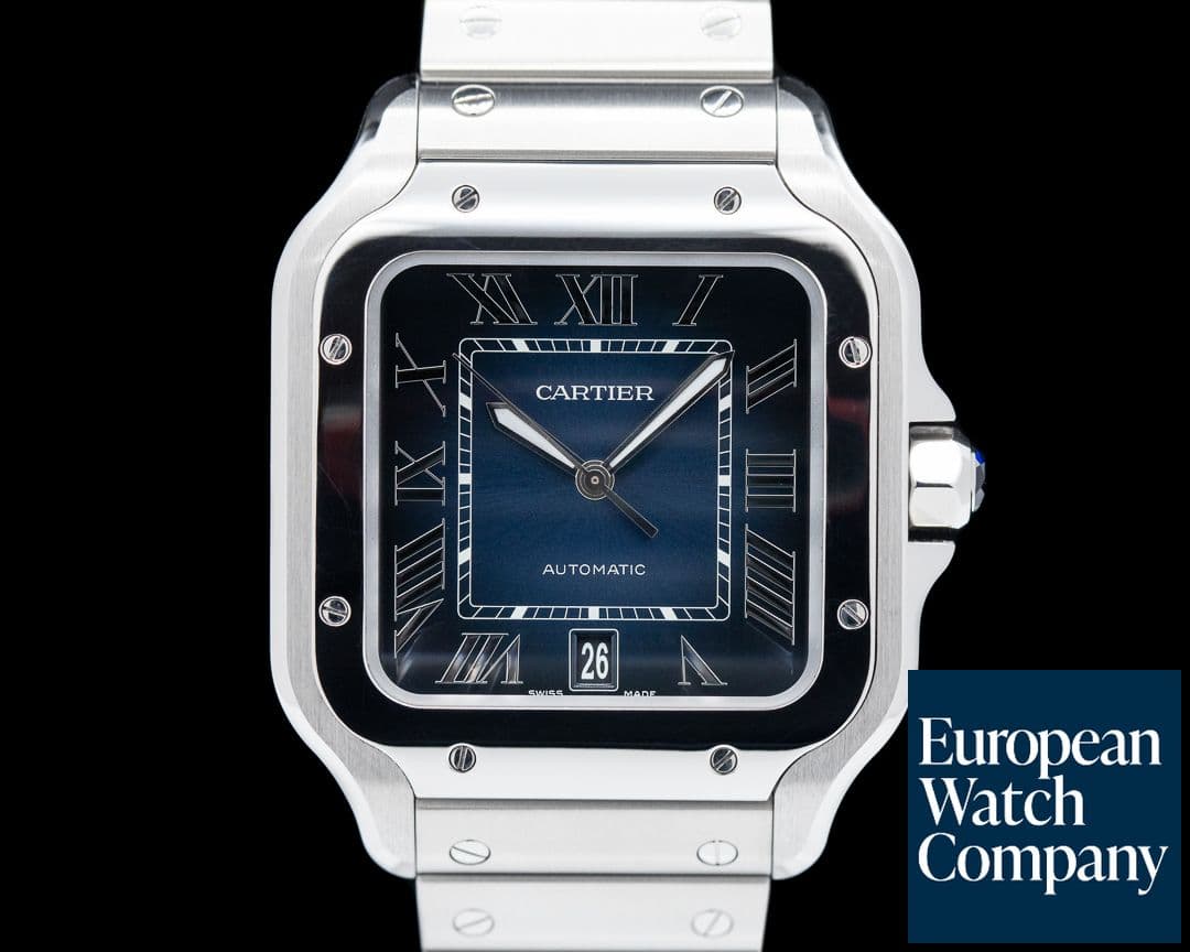 Image of Cartier Santos Large SS / SS Blue Dial Automatic 2021 