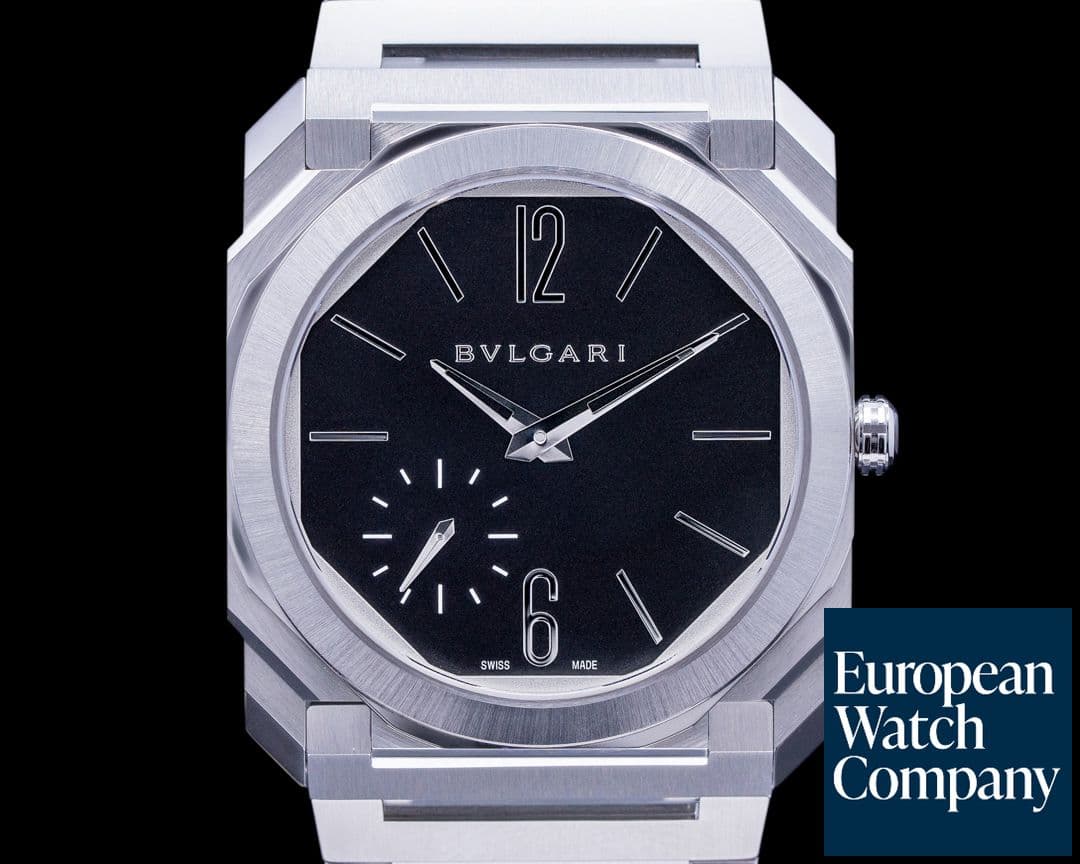 Image of Bulgari Octo Finissimo Extra Thin SS Black Dail 40MM
