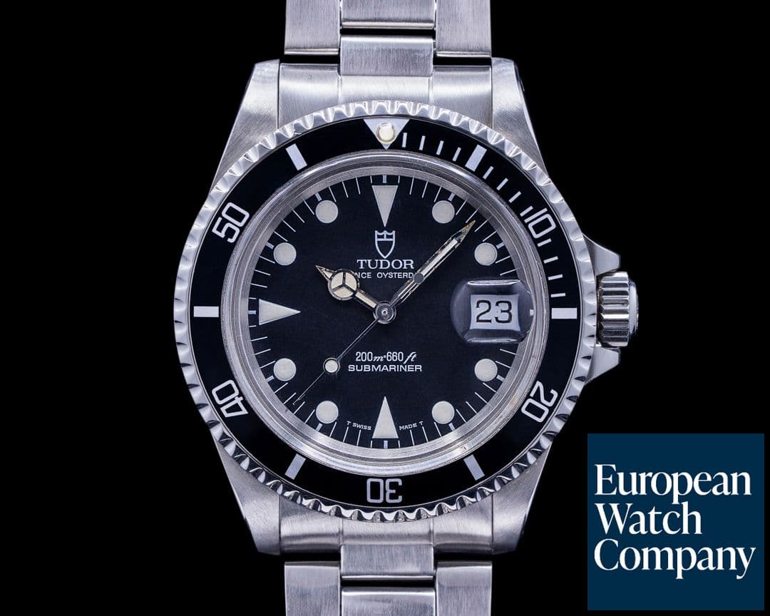 Image of Tudor Submariner Black Dial SS Bracelet 