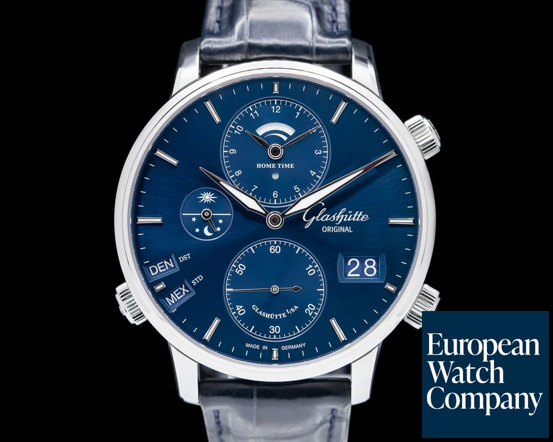Image of Glashutte Original Senator Cosmopolite Blue Dial 