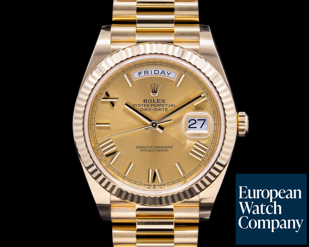 Image of Rolex Day Date 228238 Presidential 40mm Yellow Gold Romans