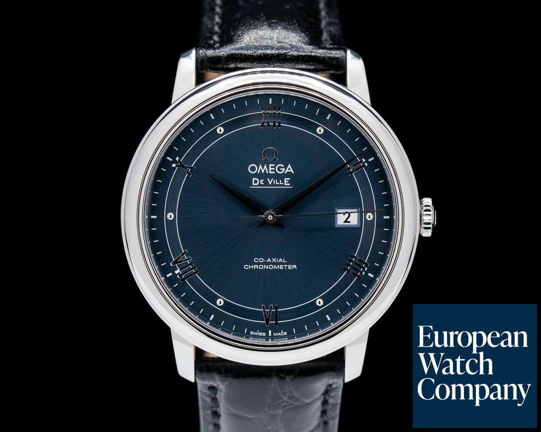 Image of Omega Deville Prestige steel
Blue dial