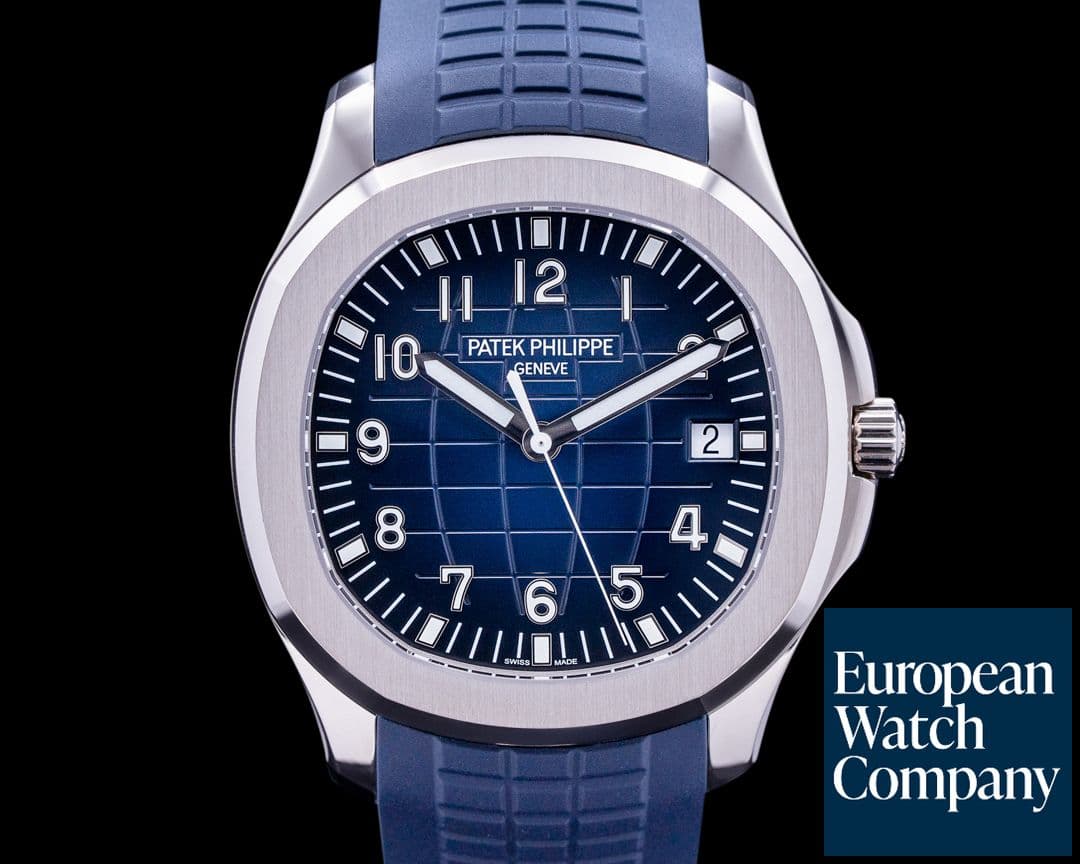 Image of Patek Philippe Aquanaut 5168G 18K White Gold / Blue Dial UNWORN