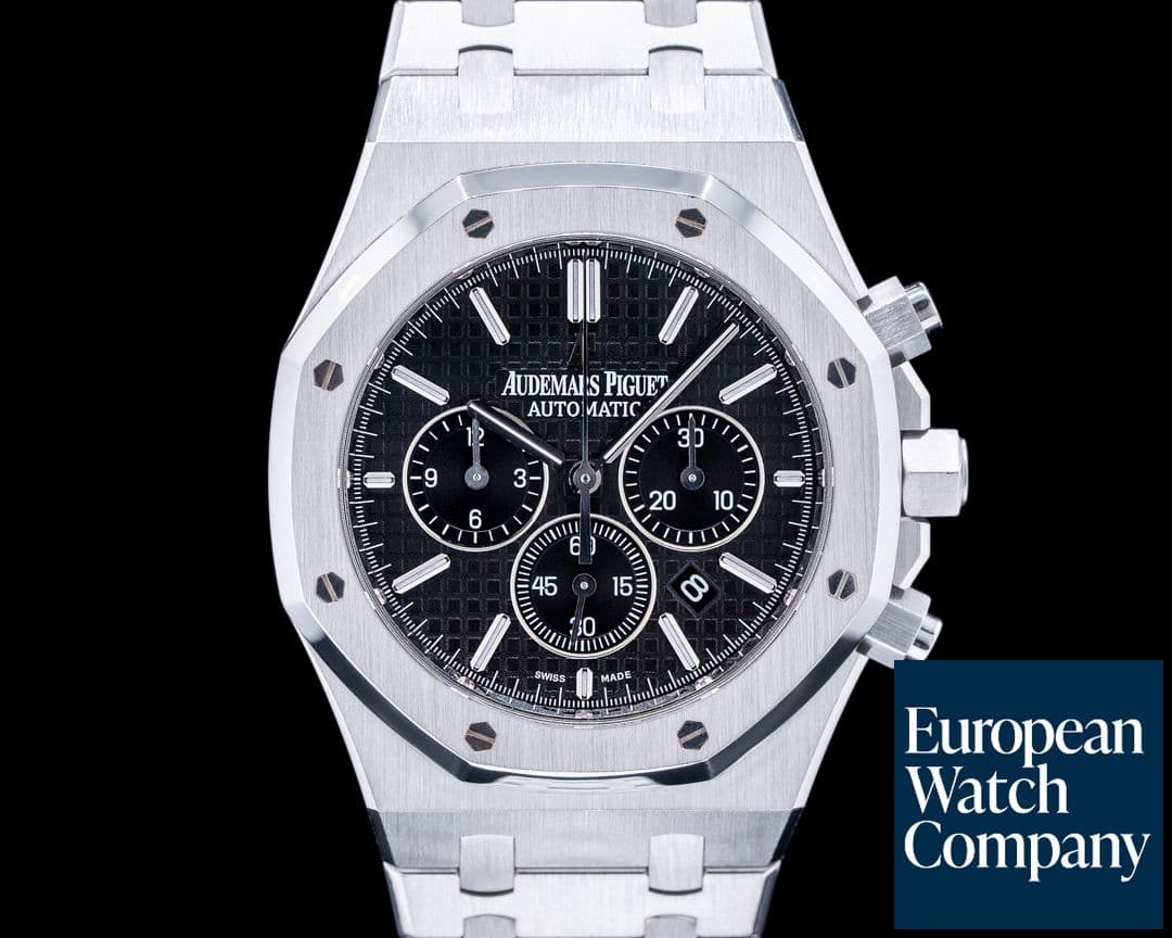 Image of Audemars Piguet Royal Oak Chronograph Black Dial SS 41MM