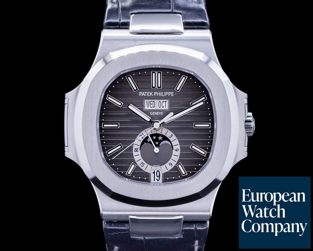 Image of Patek Philippe Nautilus Annual Calendar 5726 Moon SS Grey Dial 2020