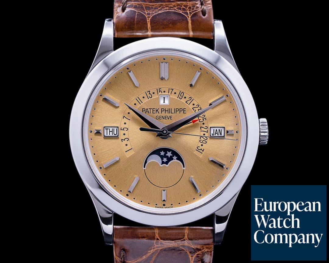 Image of Patek Philippe Retrograde Perpetual Calendar Platinum Bronze Dial