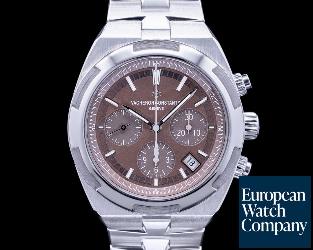 Image of Vacheron Constantin Overseas Chronograph 5500V Brown Dial SS FULL SET 