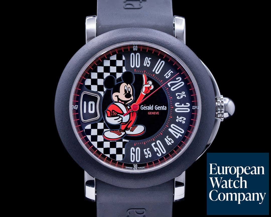 Image of Gerald Genta Fantasy G Retro Mickey Mouse/ SS /Rubber Bezel
