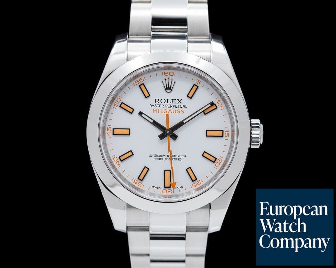 Image of Rolex Milgauss SS White Dial 116400