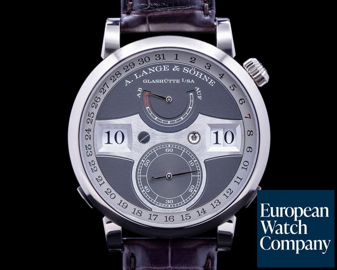 Image of A. Lange and Sohne Zeitwerk Date 148.038 White Gold 2021 NICE