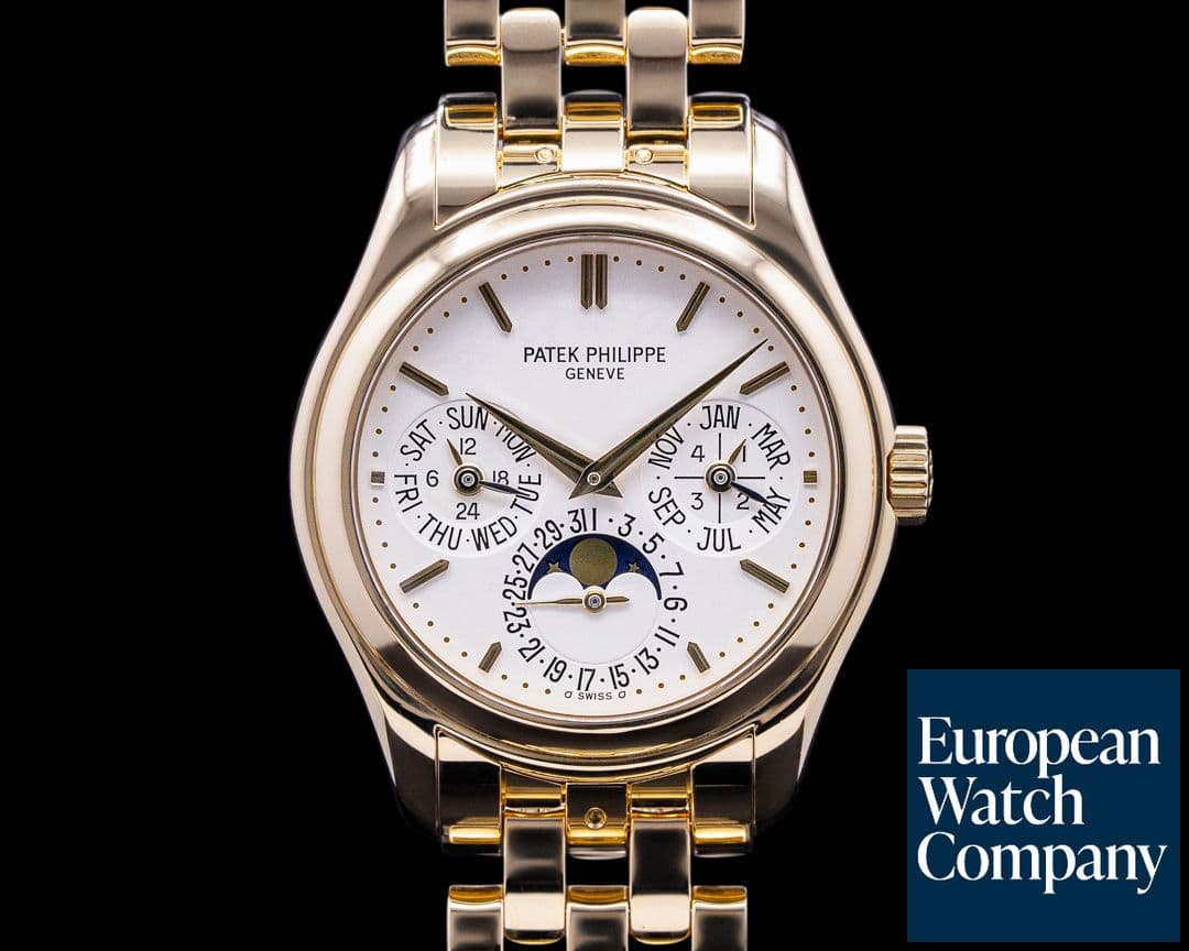 Image of Patek Philippe Perpetual Calendar / 18K Yellow Gold Bracelet 