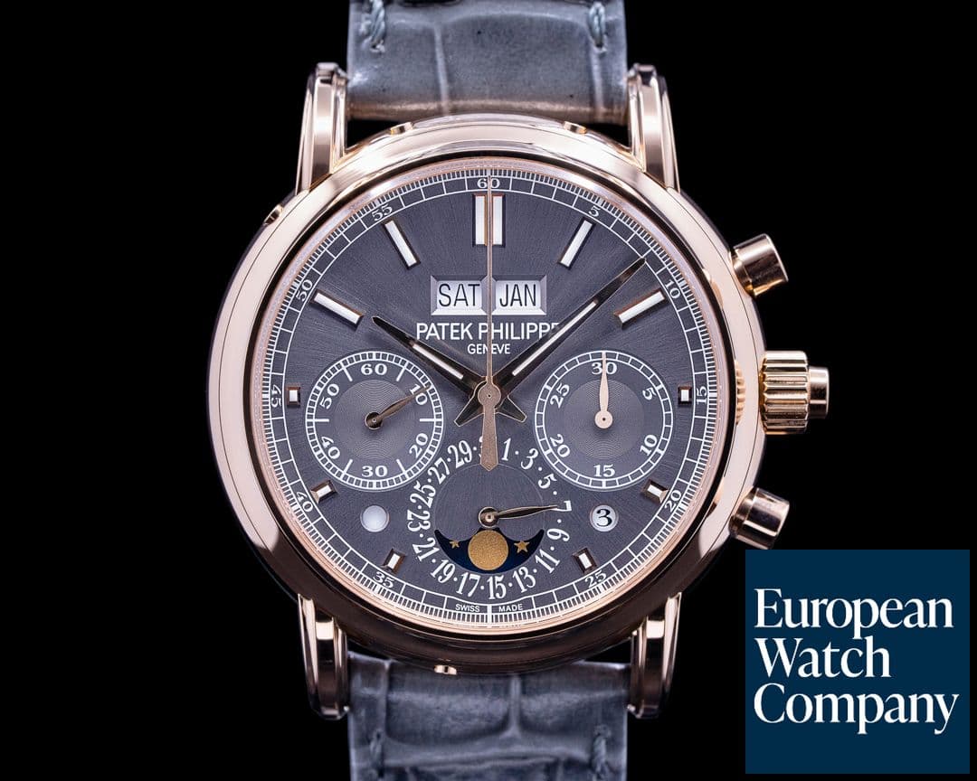 Image of Patek Philippe 5204R Split Second Perpetual Calendar Slate Gray Sunburst UNWORN