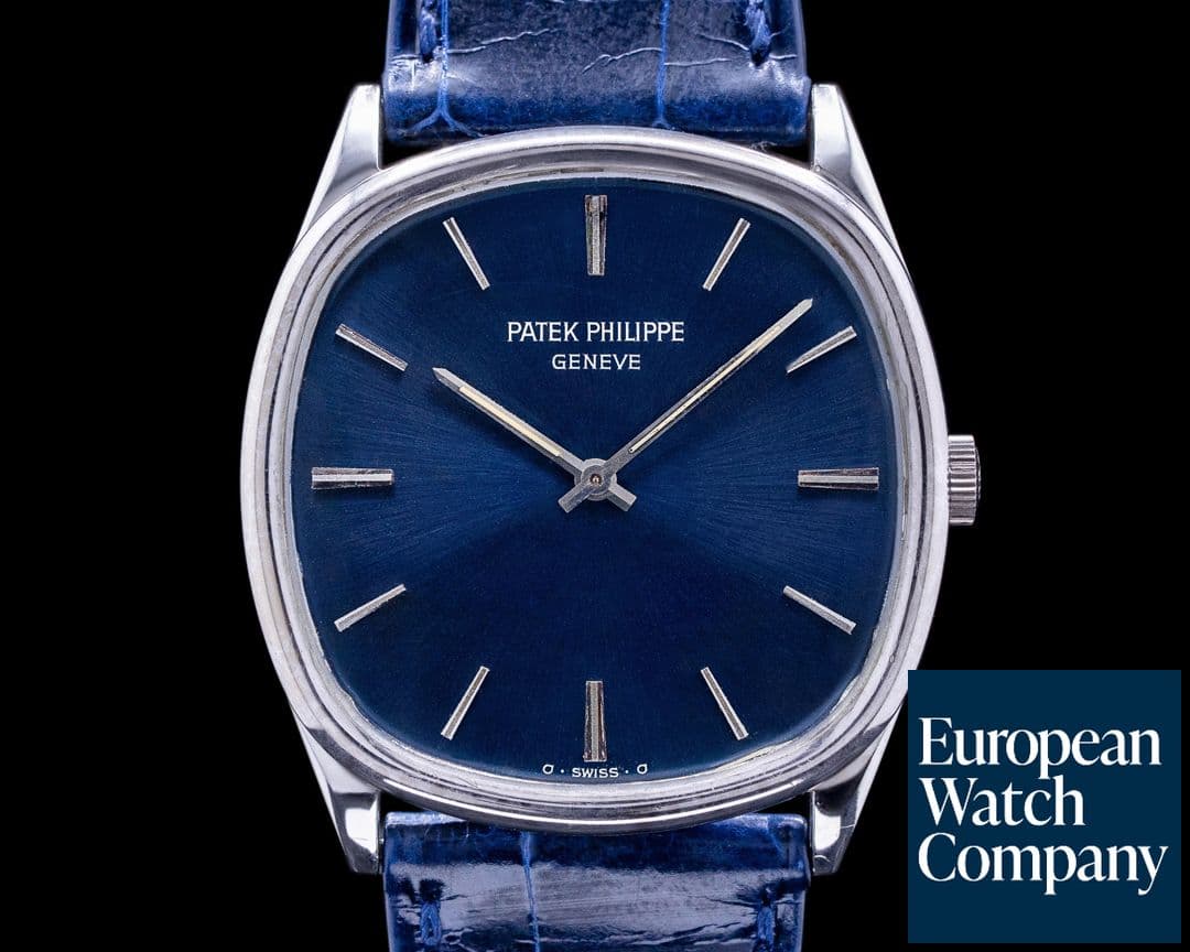 Image of Patek Philippe Golden Ellipse 18K White Gold Blue Sigma Dial