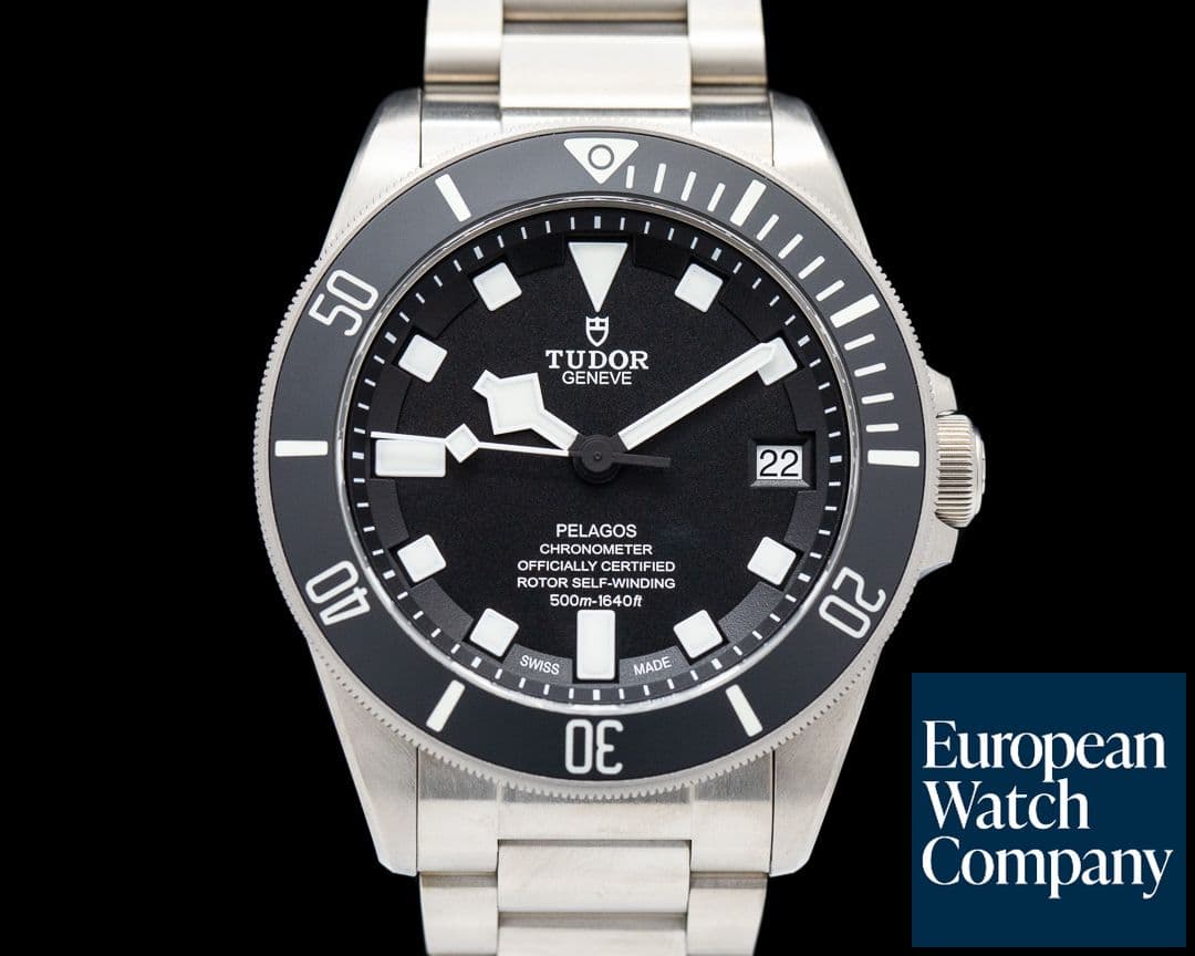 Image of Tudor Pelagos Black Dial Titanium / Bracelet
