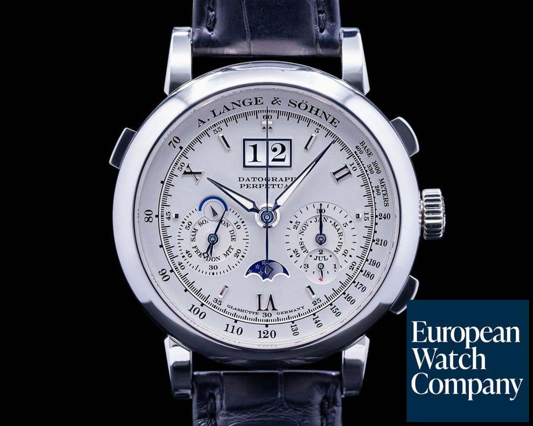 Image of A. Lange and Sohne Datograph Perpetual Calendar Chronograph 410.025 Platinum