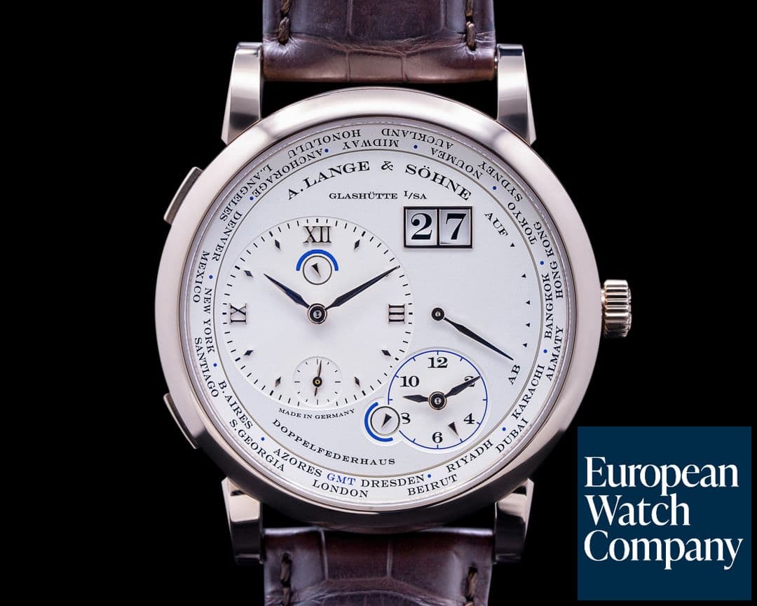 Image of A. Lange and Sohne Lange 1 116.050 Time Zone 18K "HONEY GOLD" RARE UNWORN