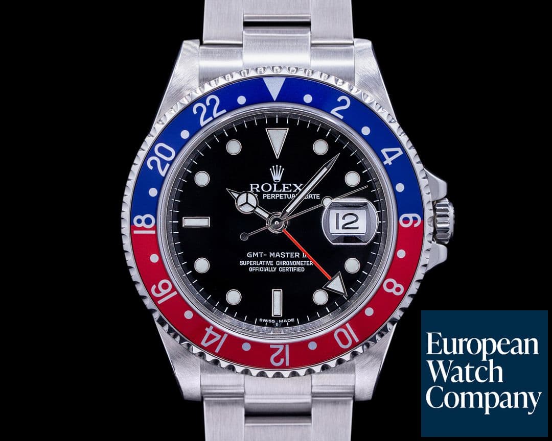 Image of Rolex GMT Master II SS Red / Blue Pepsi Bezel 3186 Movement