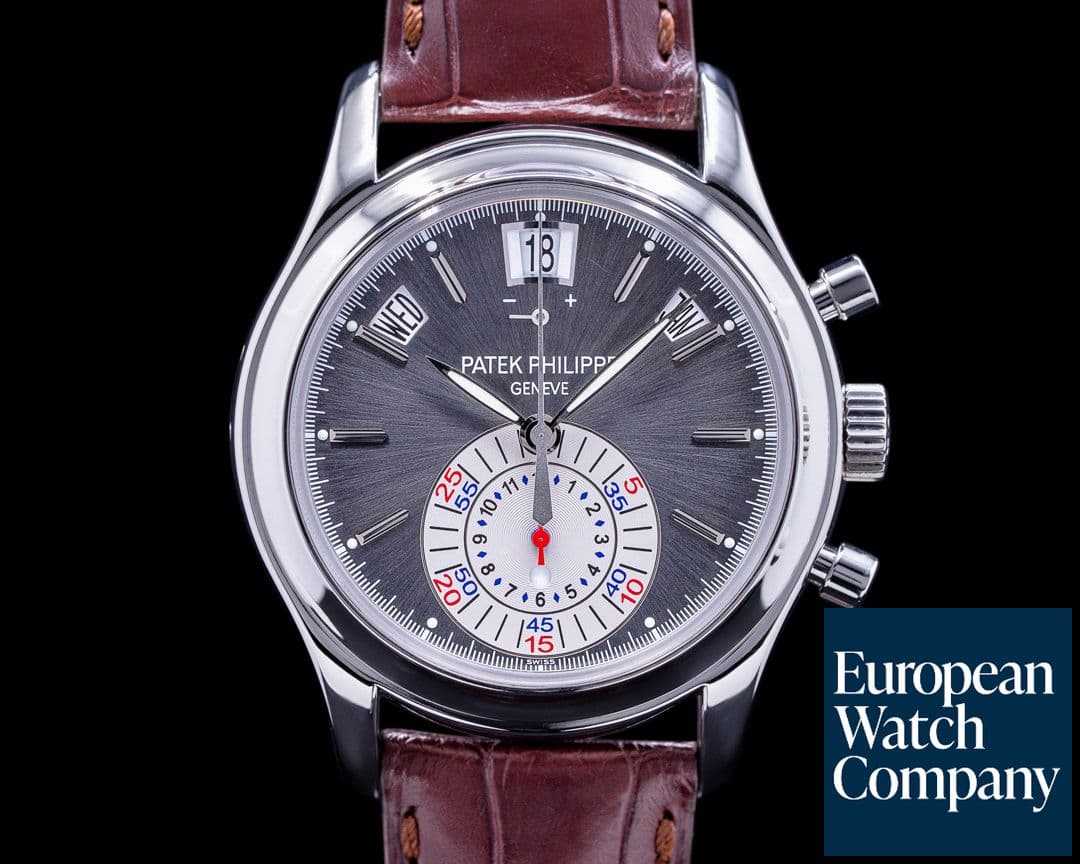 Image of Patek Philippe Annual Calendar 5960P Chronograph Platinum Grey Dial 