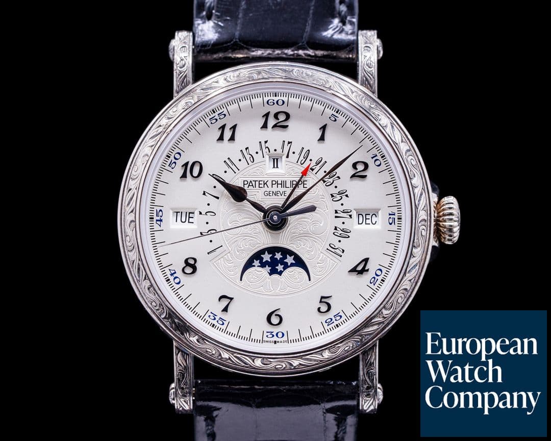 Image of Patek Philippe Grand Complications Perpetual Calendar 5160 18K ENGRAVED 