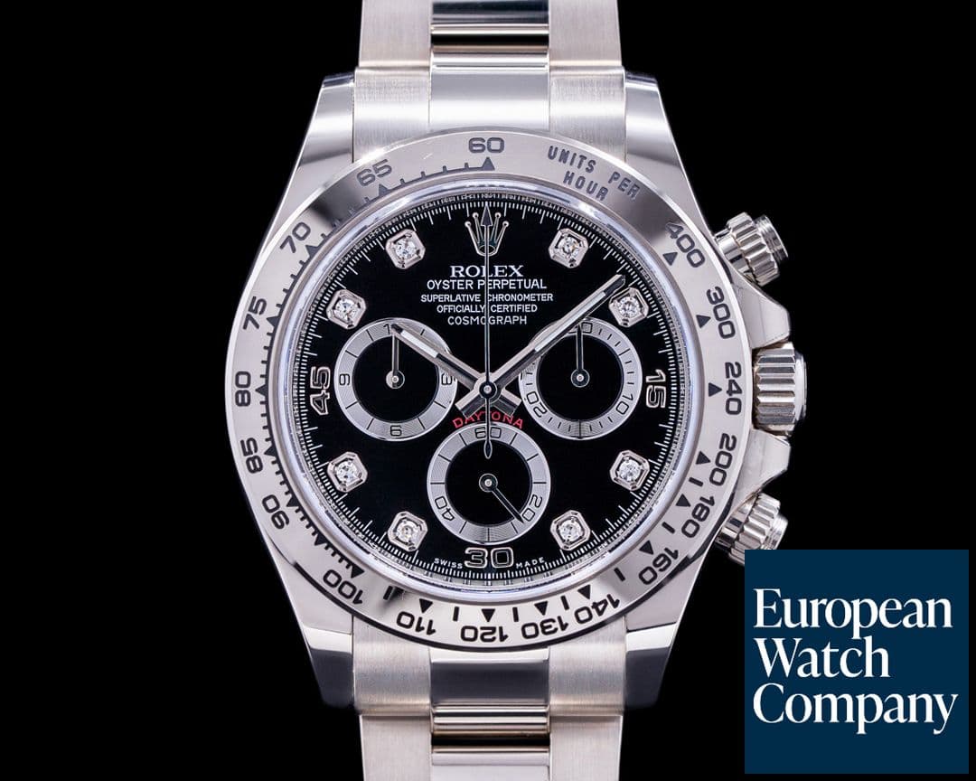 Image of Rolex Daytona 116509 Black Diamond Dial 18K White Gold 2020